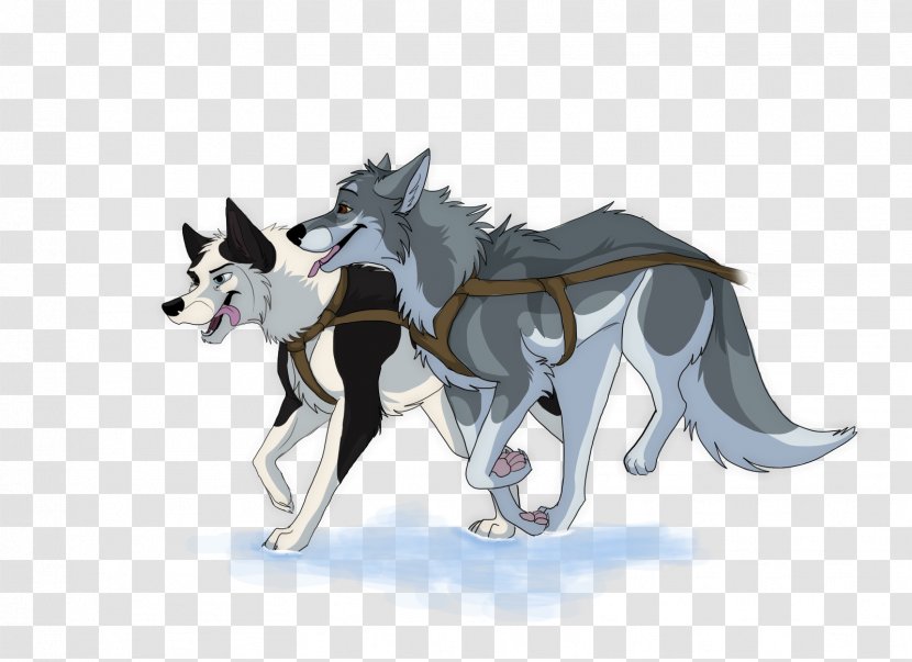 Canidae Dog Cartoon Tail Mammal - Sled Clipart Transparent PNG