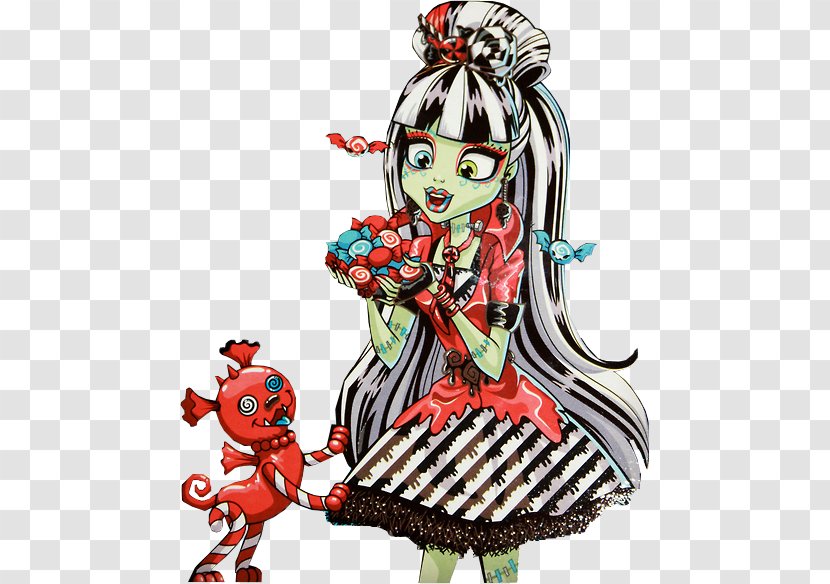 Frankie Stein Monster High Doll Frankenstein Ghoul - Watercolor Transparent PNG