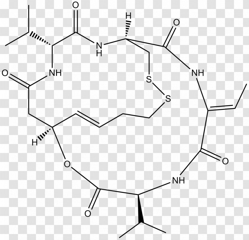 Romidepsin Depsipeptide Histone Deacetylase Inhibitor Enzyme - Diagram Transparent PNG