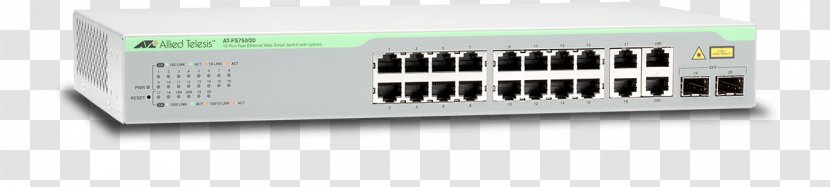 Network Switch Fast Ethernet Allied Telesis Port Small Form-factor Pluggable Transceiver - Technology Transparent PNG
