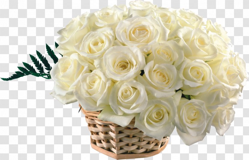 Desktop Wallpaper Rose Flower Bouquet White - Wedding Transparent PNG