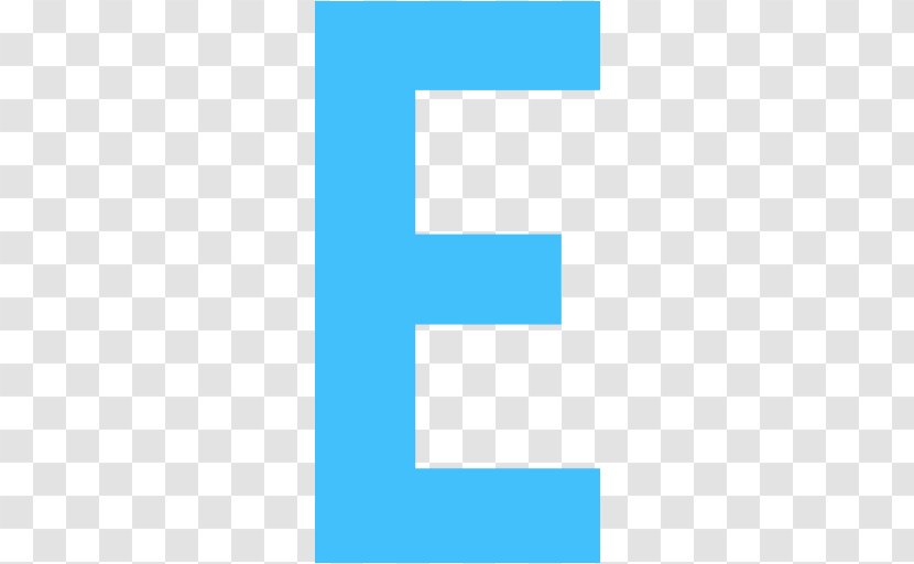 Electric Blue Turquoise Teal - Caribbean - Letter E Transparent PNG