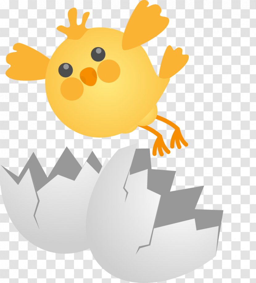 Rotisserie Chicken Fried Clip Art - Eggshell - Cute Cartoon Chick Egg Shell Eggs Broken Transparent PNG