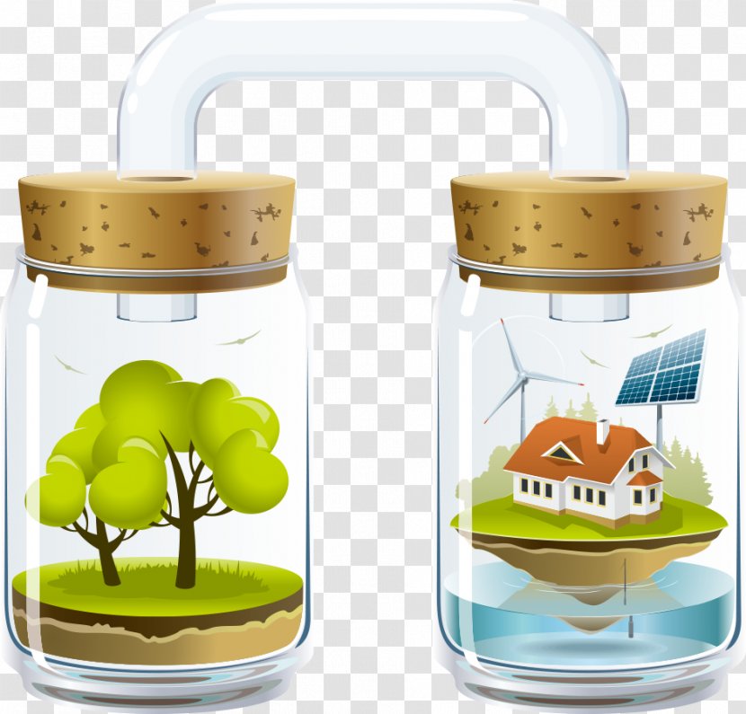 Sustainability Science For Strong Sustainable Development Illustration - Royaltyfree - Vector Bottle Of Buildings Transparent PNG