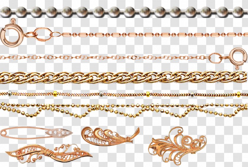 Metal Necklace Scrap - Material Transparent PNG