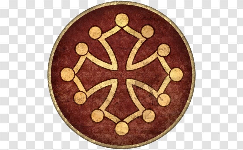 County Of Toulouse Foix Coat Arms Occitan Cross - Achievement - Medieval Shield Transparent PNG