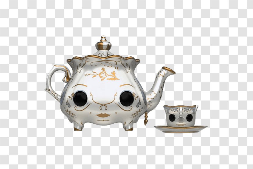 Mrs. Potts Beast Belle Lumière Cogsworth - Tableware - Mrs Transparent PNG