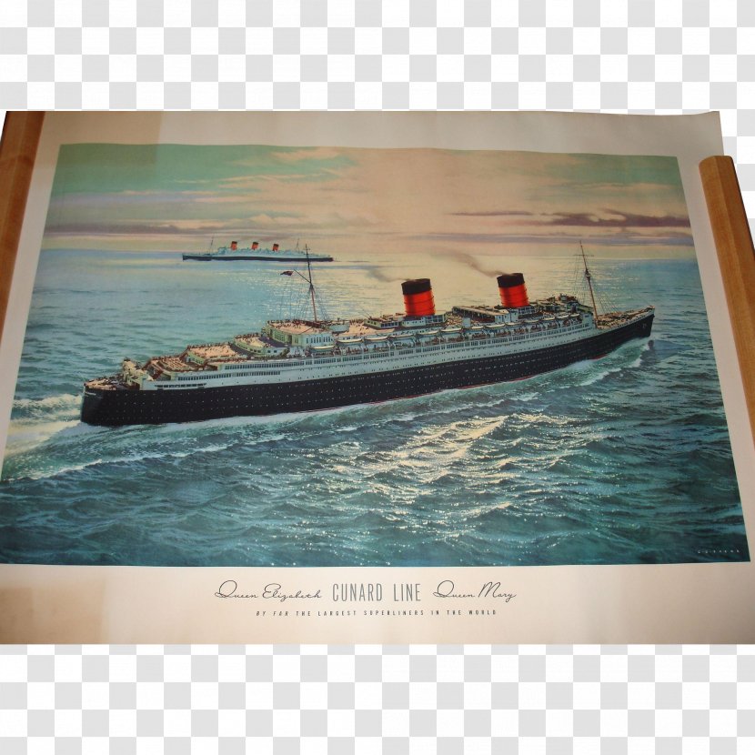 The Queen Mary Cunard Building RMS Elizabeth Line 2 - Ship - Cruise Transparent PNG