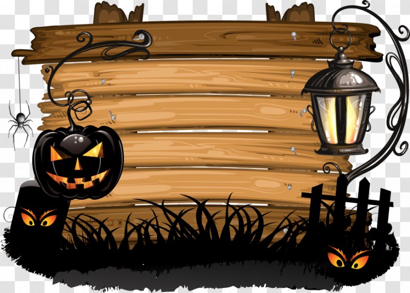 Halloween Royalty-free Clip Art - Stock Photography - Wood Vector Transparent PNG