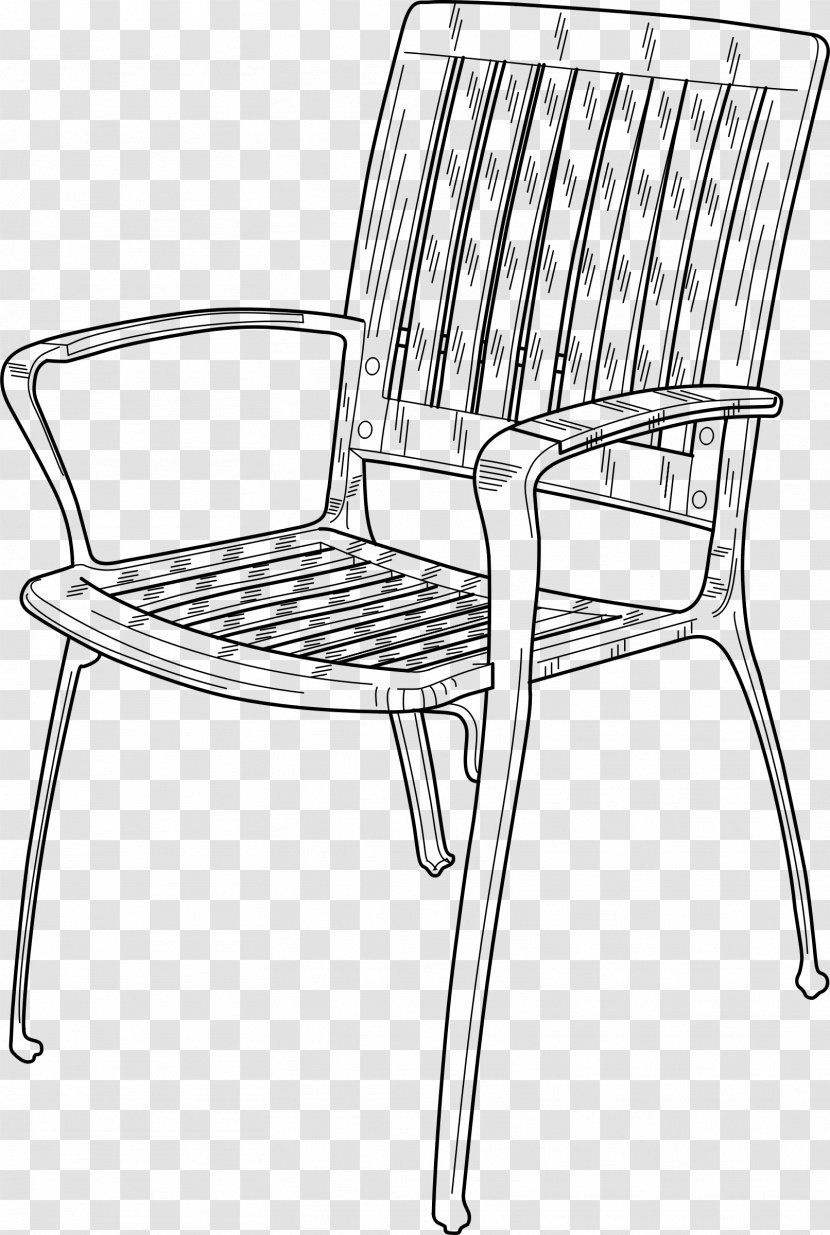 Chair Garden Furniture Clip Art - Armrest - Plastic Transparent PNG
