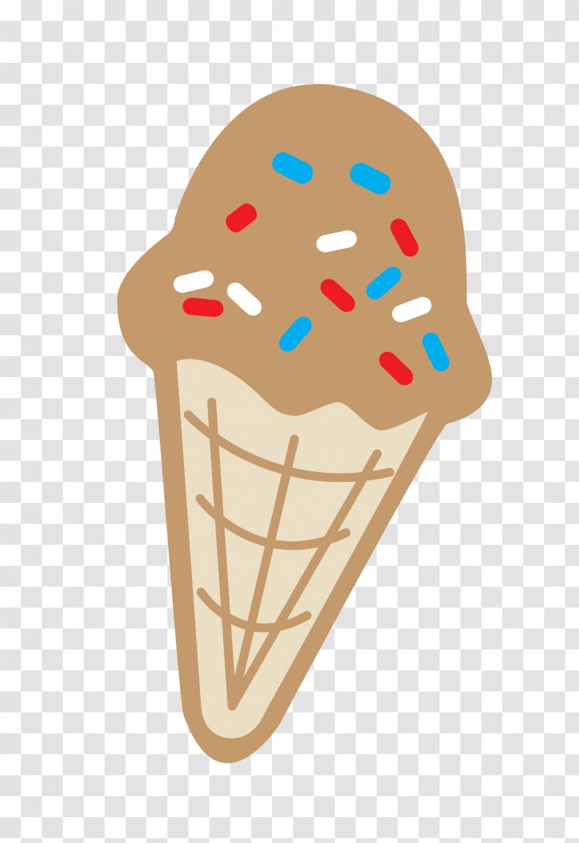 Ice Cream Cone Chocolate - Dessert Transparent PNG