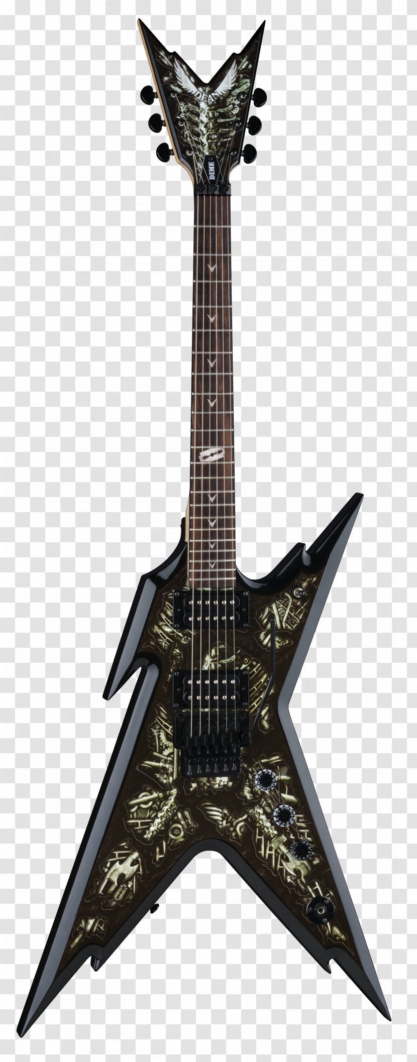 Dean Razorback V Cadillac Dimebag RAZR Series Electric Guitar Guitars - Musical Instrument Transparent PNG