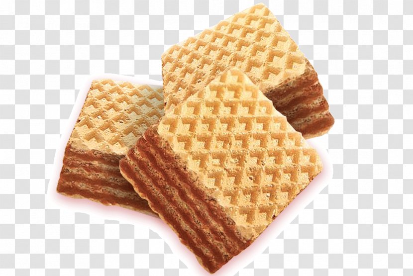 Waffle Wafer Cream Biscuit Chocolate Chip Cookie - Dough Transparent PNG