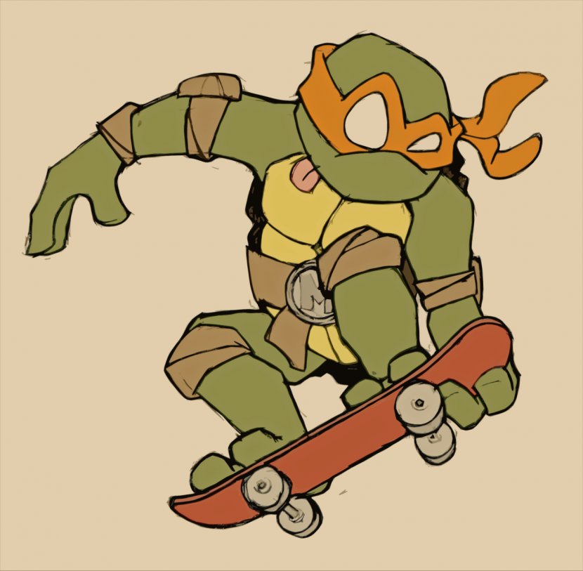 Michelangelo Cartoon Teenage Mutant Ninja Turtles Drawing - Fiction Transparent PNG