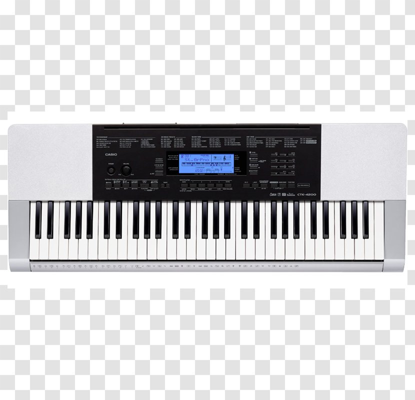Casio CTK-4200 Keyboard Electronic Musical Instruments - Synthesizer Transparent PNG