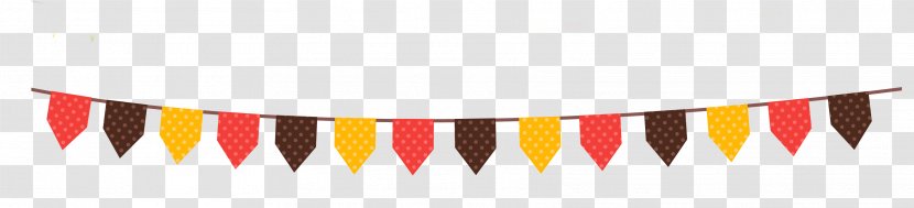Party Flag Drawing - Bunting - Color Dotted Decorative Pattern Transparent PNG