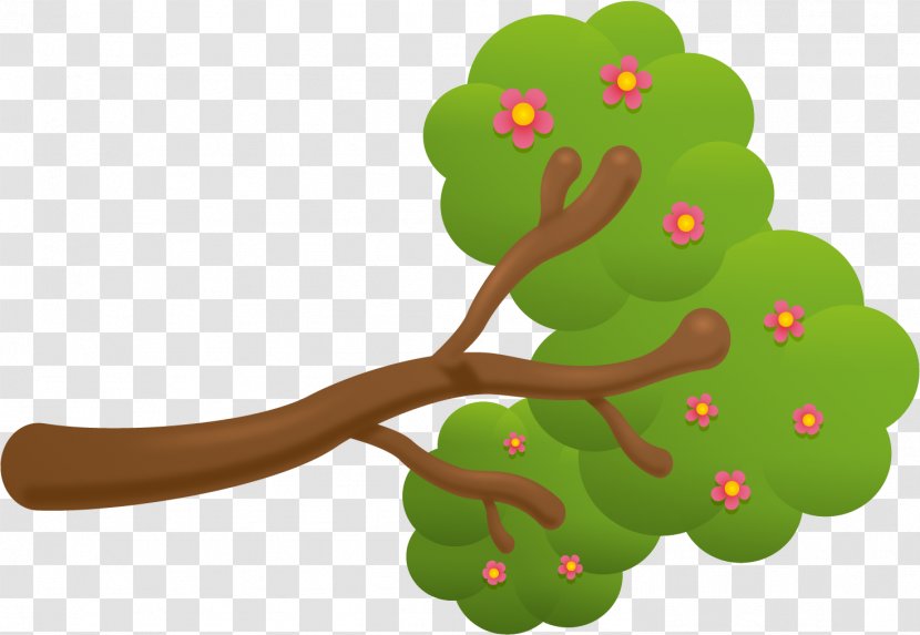 Plant Stem Leaf Cartoon Branching Animal - Tree Vector Clipart Transparent PNG