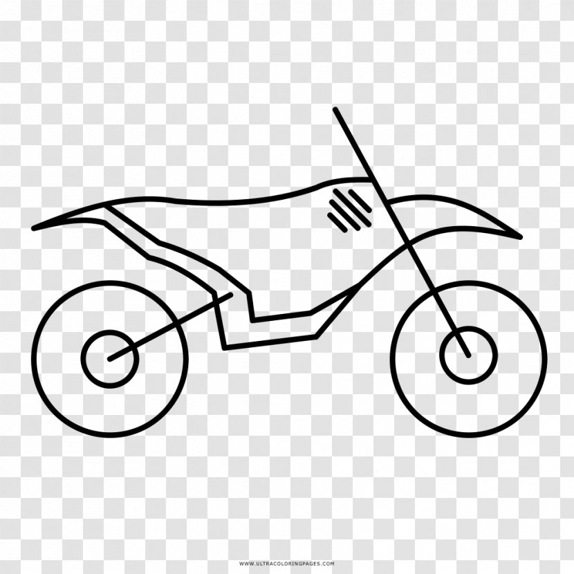Coloring Book Drawing Bicycle Black And White Line Art - Monochrome Transparent PNG
