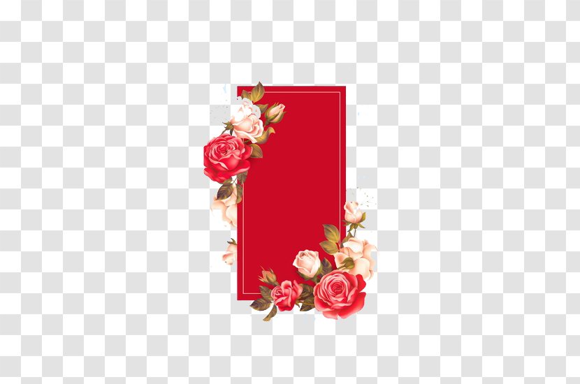 Download Clip Art - Artificial Flower - Chinese Red Decoration Box Pattern Transparent PNG
