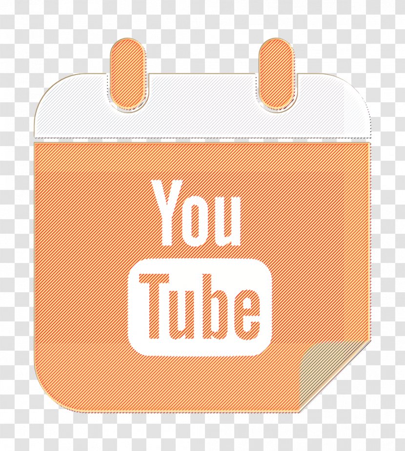 Social Media Logo - Youtube Icon - Peach Material Property Transparent PNG