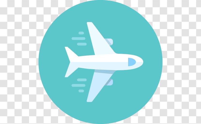 Online Chat Flat Jewels Talking Icons - Airplane - Aqua Transparent PNG