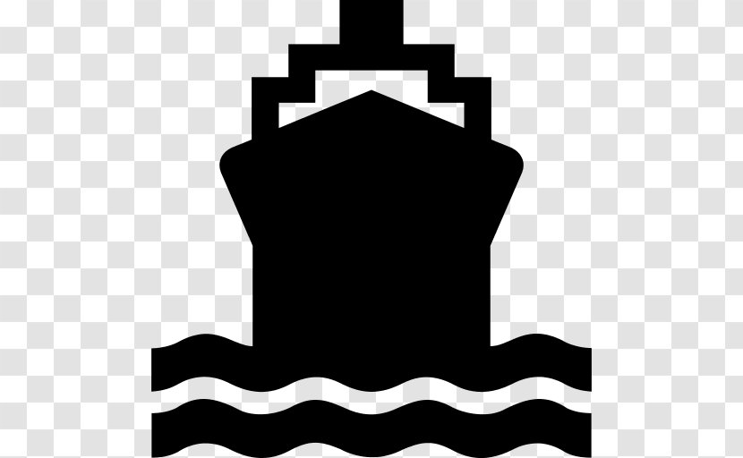 Water Transportation Ferry Train Ship - Black And White - Boat Icon Transparent PNG