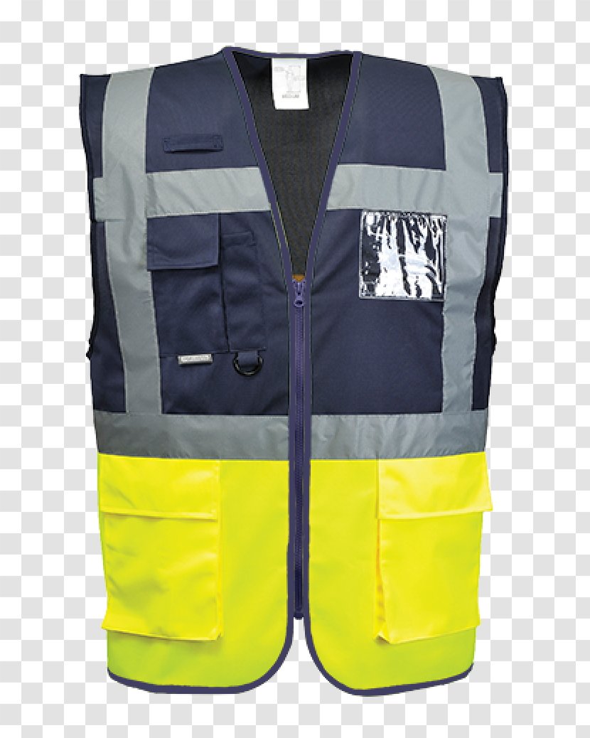 High-visibility Clothing Hoodie Portwest Gilets Workwear - Zipper Transparent PNG
