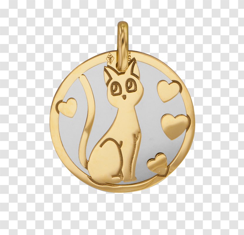 Sadelli Medal Locket Gold Pendant - Hare Transparent PNG
