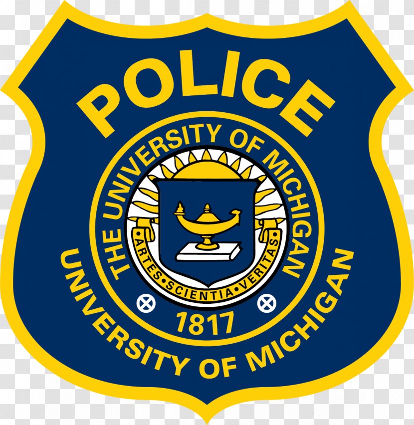 Badge U-M Division Of Public Safety And Security Emblem Police Michigan Wolverines Football - Signage Transparent PNG