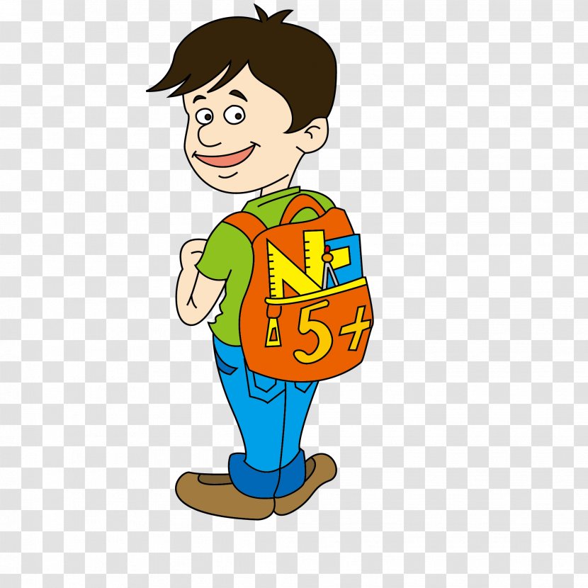 Cartoon Image Drawing Clip Art - Book Bag Transparent PNG