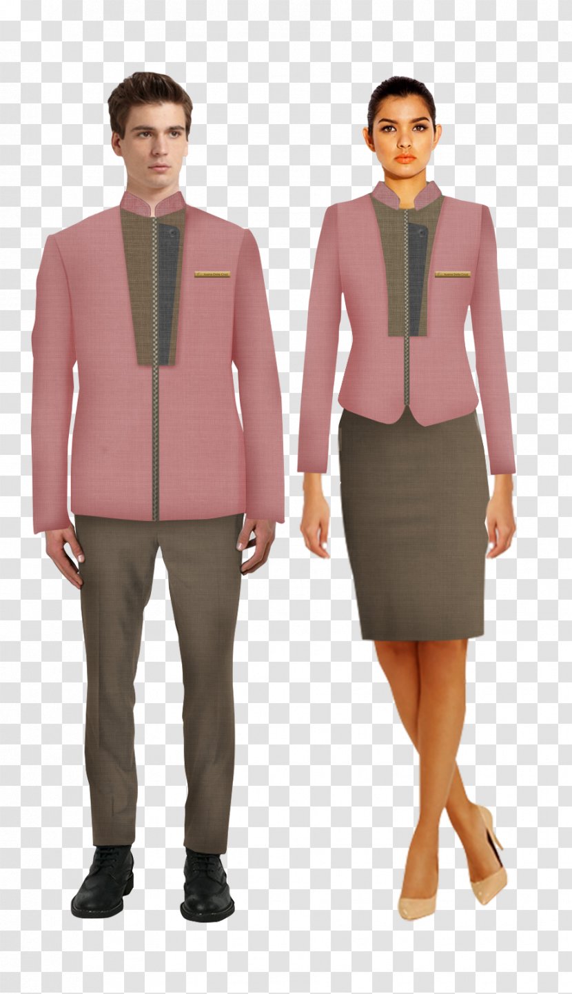 Blazer Uniform Front Office Clothing Gastronomieleiter - Pink - Hotel Reception Transparent PNG