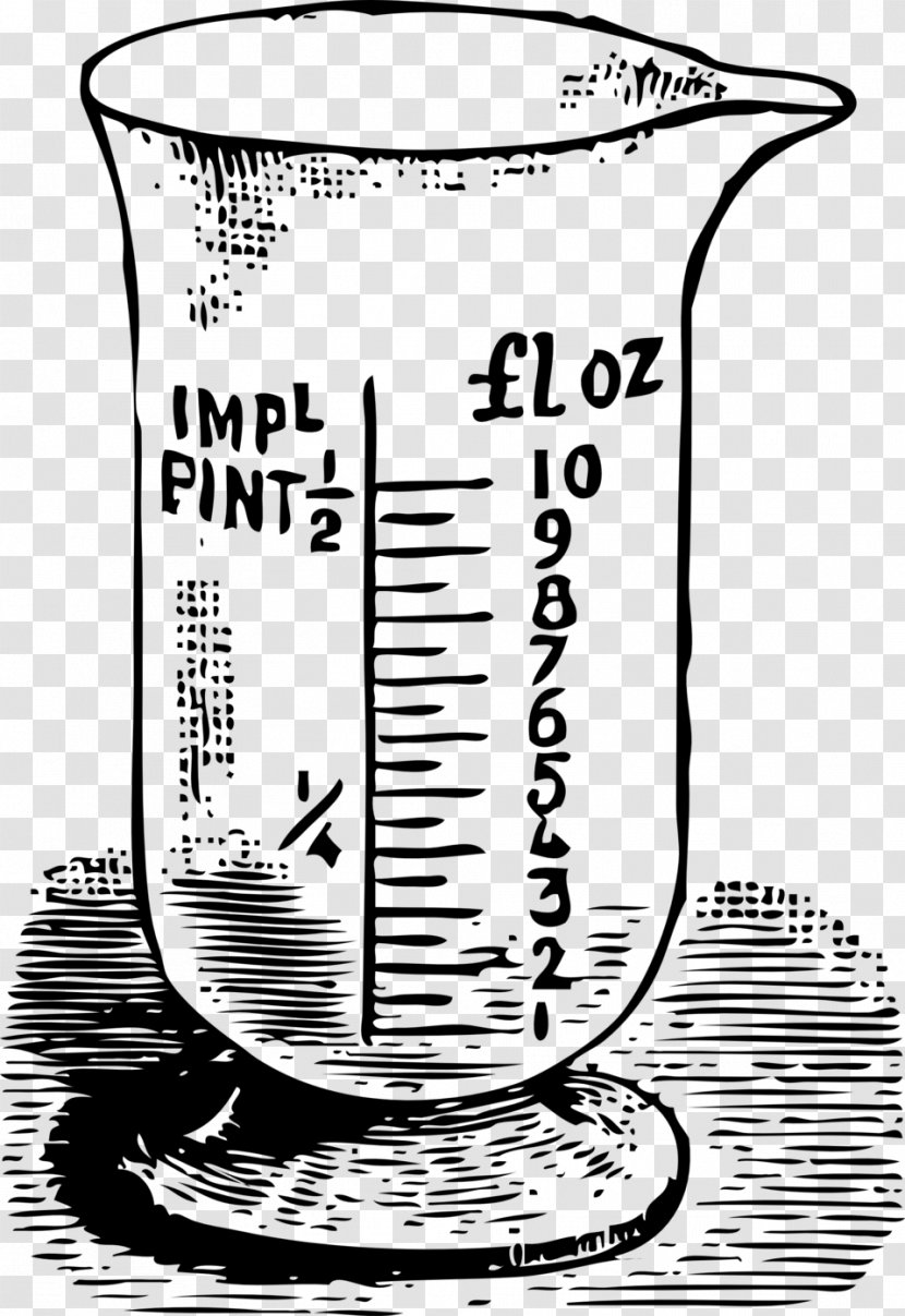 Measuring Cup Instrument Measurement Tool - Line Art Transparent PNG