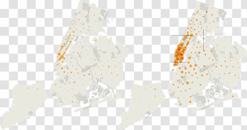 Manhattan Homelessness Jewellery Map Transparent PNG