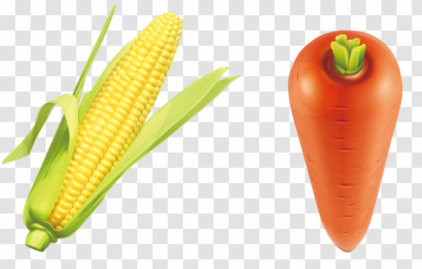 Vegetable - Diet Food - Carrots And Corn Transparent PNG