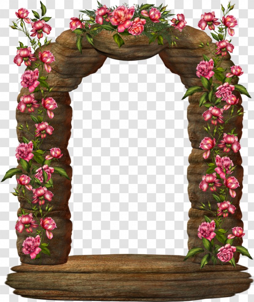 Clip Art Flower Decorative Arts Door - Floral Design - Garden Frame Transparent PNG