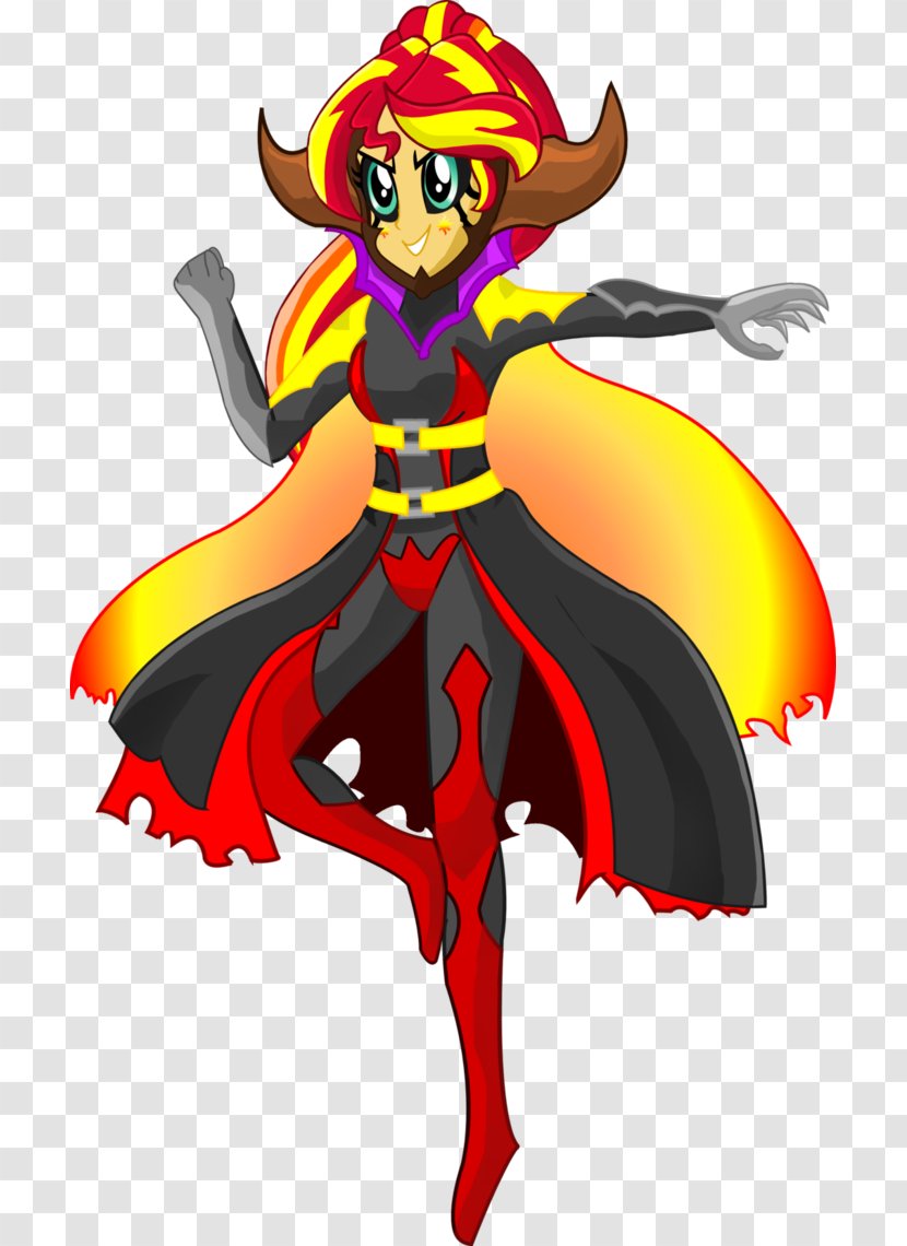 Sunset Shimmer Twilight Sparkle Satan Equestria Demon - Cartoon Transparent PNG