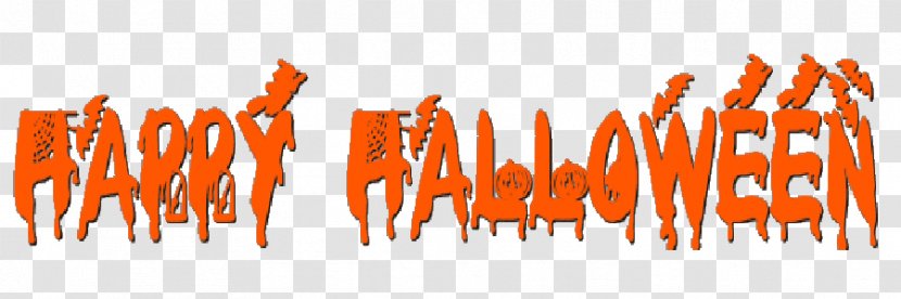 Logo Font Desktop Wallpaper Computer Product - Orange - Halloween Banners Transparent PNG