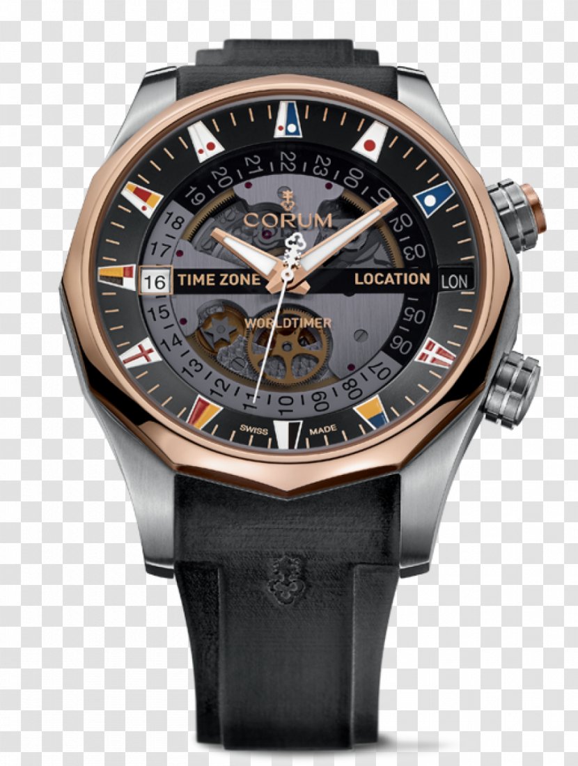 Corum Admiral's Cup Watch La Chaux-de-Fonds Chronograph - Strap Transparent PNG
