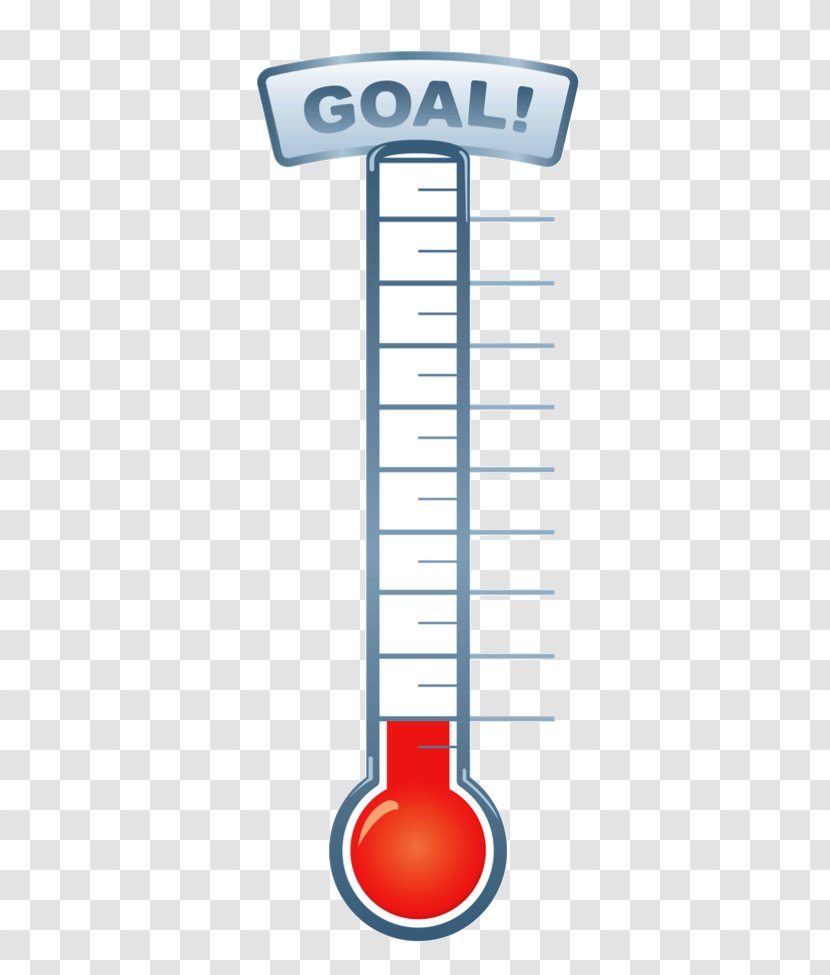 Clip Art Fundraising Goal Thermometer Chart - Template - Gratitude School Board Members Transparent PNG