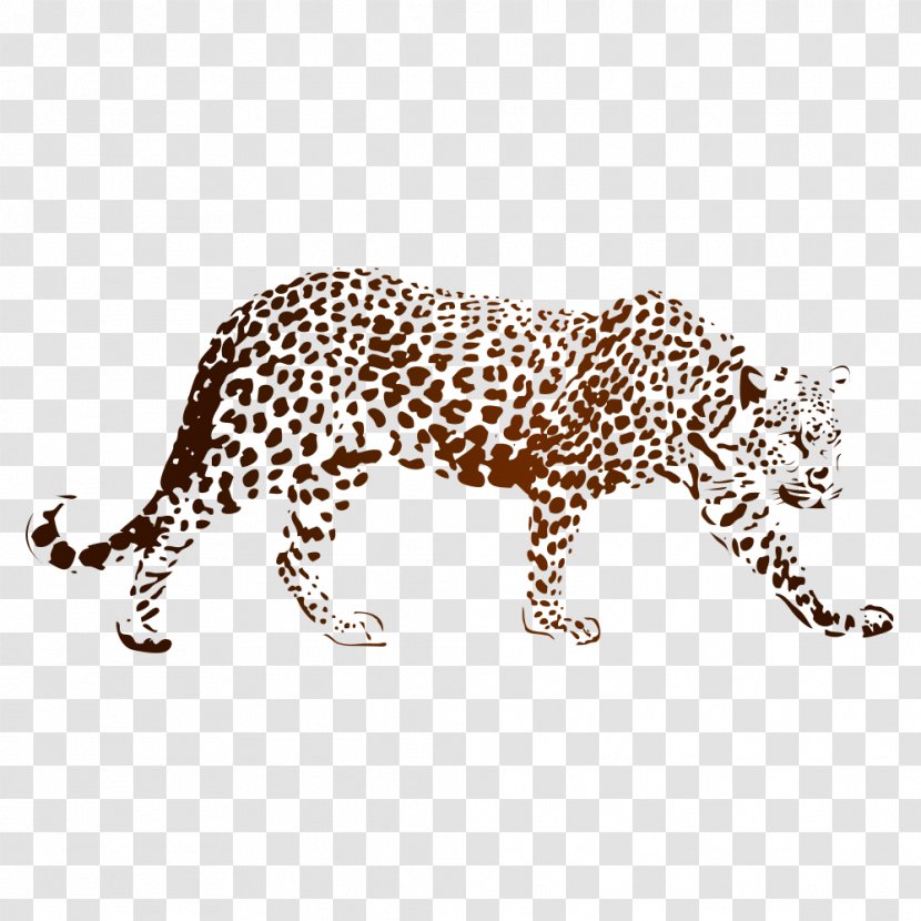 Leopard Cheetah Wall Decal Sticker Transparent PNG