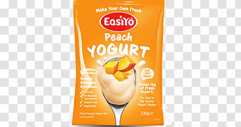 Yoghurt Milk Greek Cuisine Custard Peaches And Cream - Peach Yogurt Transparent PNG