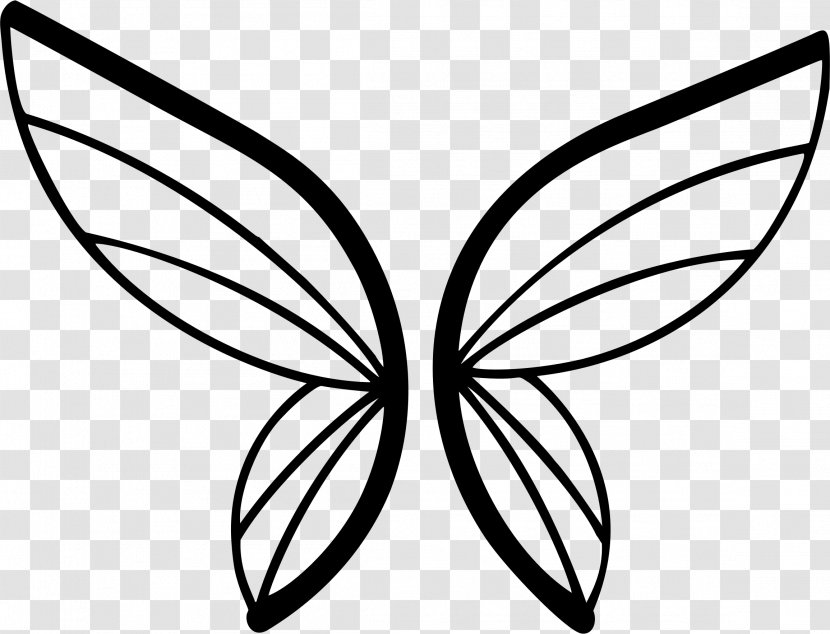 Butterfly Drawing Silhouette - Wing Transparent PNG