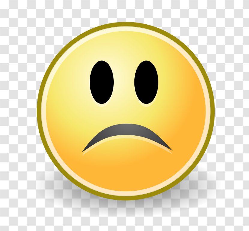 Smiley Emoji Emoticon Sadness Clip Art - Face - Sad Transparent PNG
