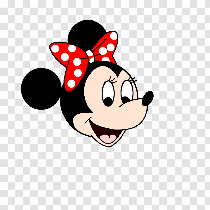 Minnie Mouse Cartoon Head Shot Character - Frame Transparent PNG