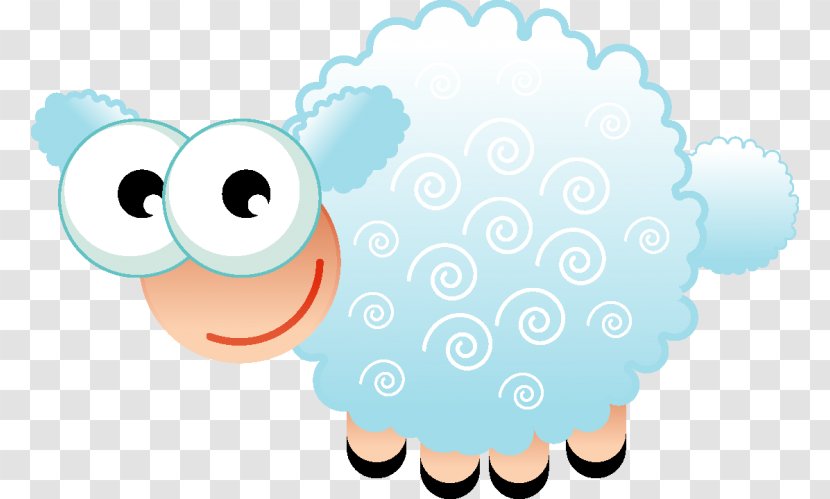 Easter Illustration Cartoon Image Drawing - Smile - Sheep Animated Vector Transparent PNG