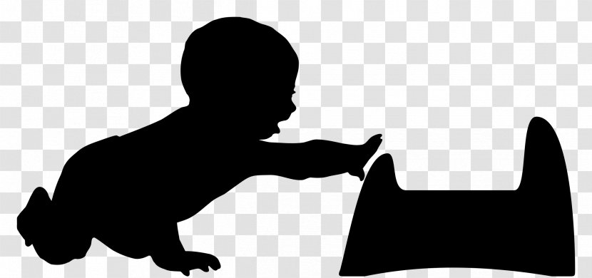 Silhouette Child Infant Clip Art - Graphic Arts Transparent PNG