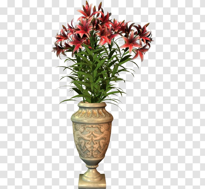 Flowers In A Vase Flowerpot - Bonsai Transparent PNG
