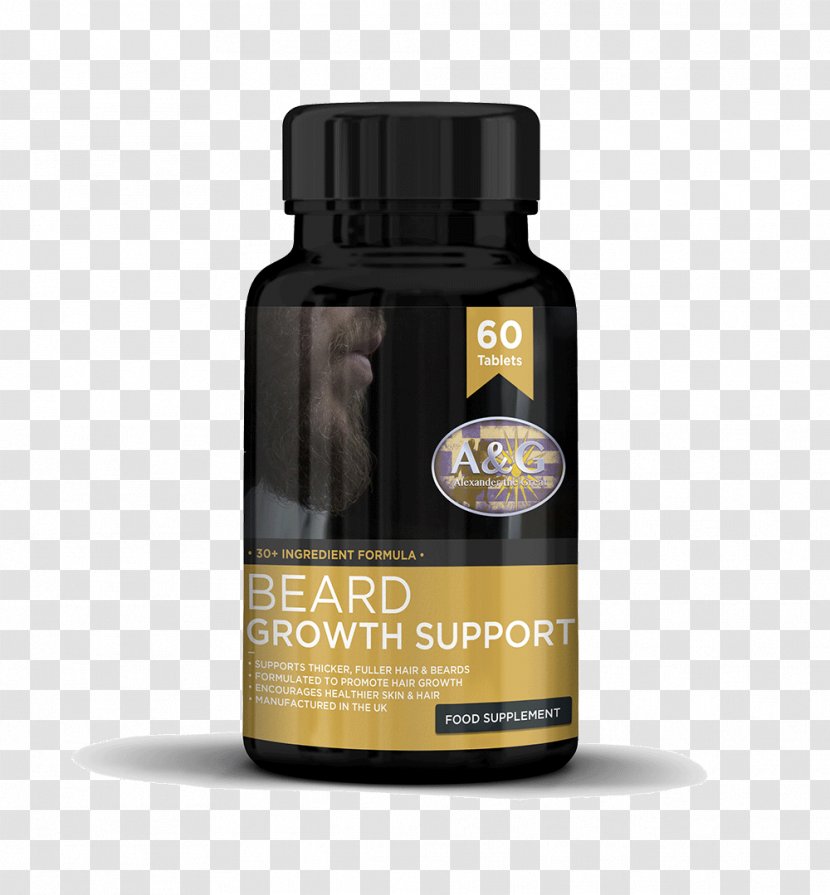 Dietary Supplement Beard Facial Hair Vitamin Nutrient - Bearded Man Transparent PNG