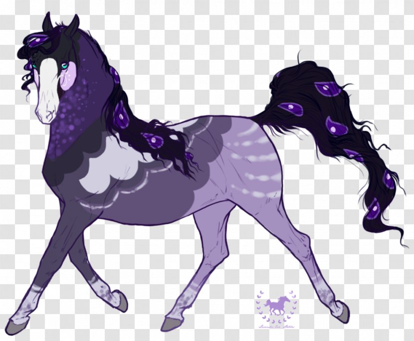 Mustang Foal Stallion Colt Halter - Horse - Purple Plum Transparent PNG