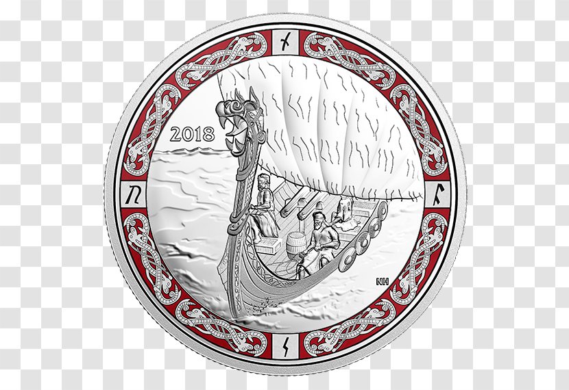 Royal Canadian Mint Canada Viking Age Coin - Longship Transparent PNG